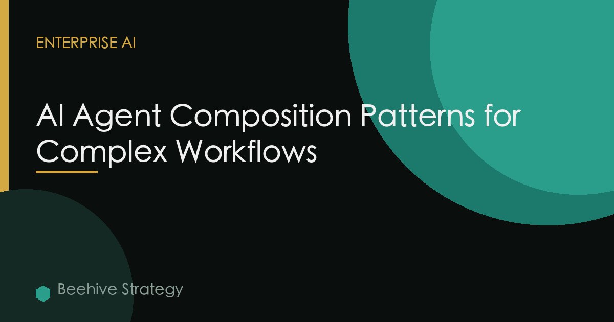 AI Agent Composition Patterns for Complex Workflows