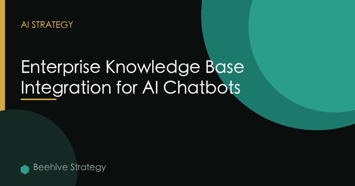 Ai Chatbot Enterprise Knowledge Base Integration