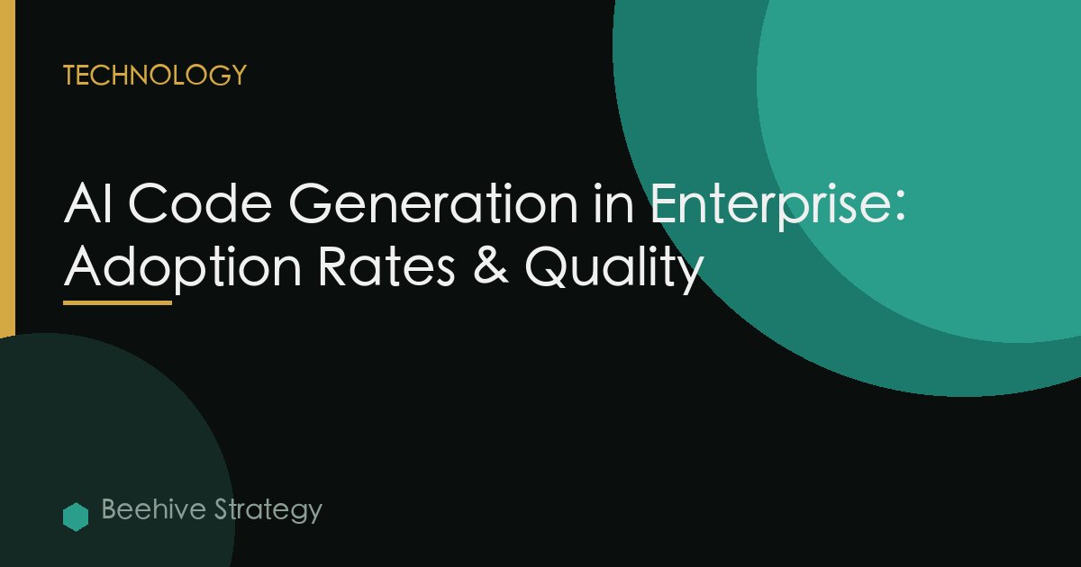 AI Code Generation in Enterprise: Adoption Rates & Quality