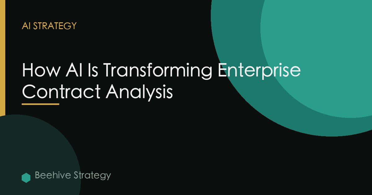 Ai Transforming Enterprise Contract Analysis