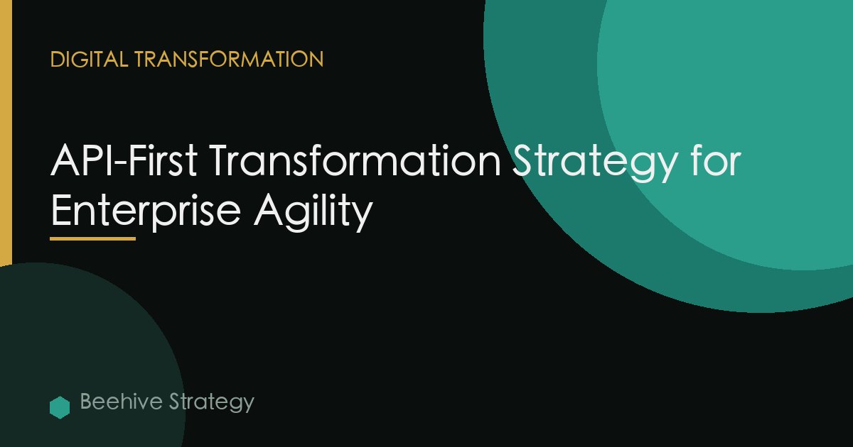 API-First Transformation Strategy for Enterprise Agility