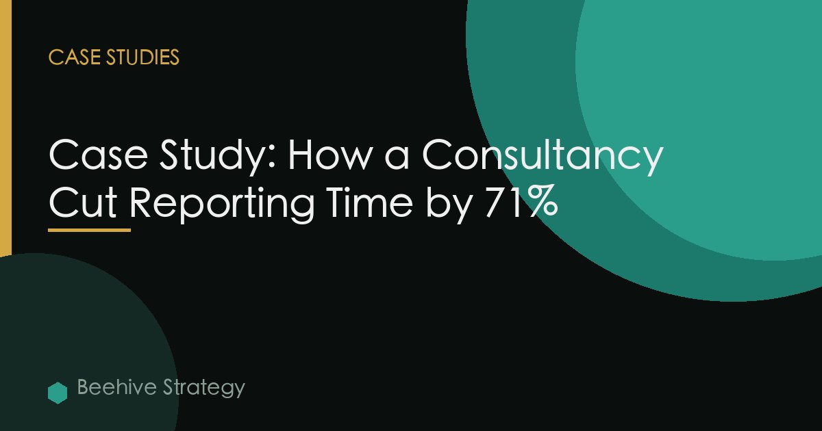 Case Study: How a Consultancy Cut Reporting Time by 71%