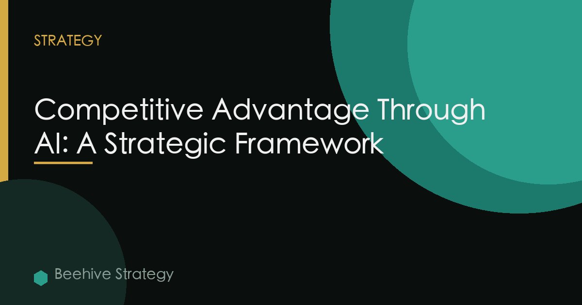 Competitive Advantage Through AI: A Strategic Framework