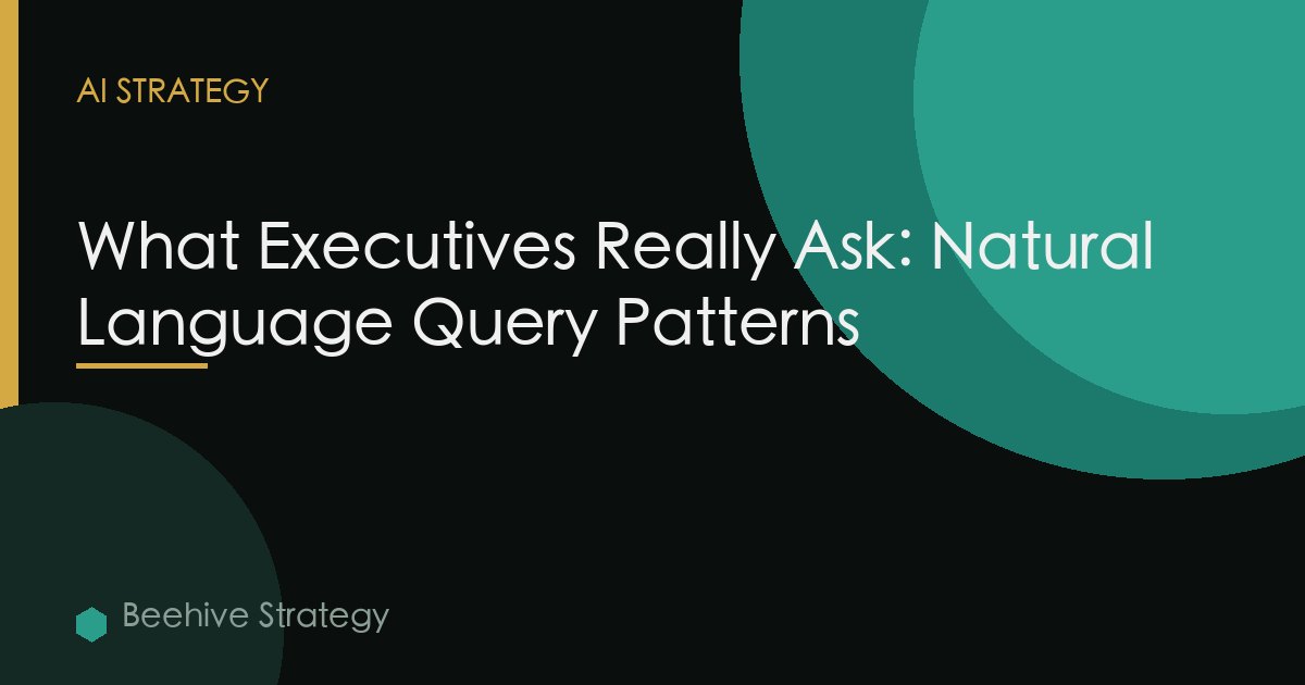 Conversational Bi Executives Natural Language Queries