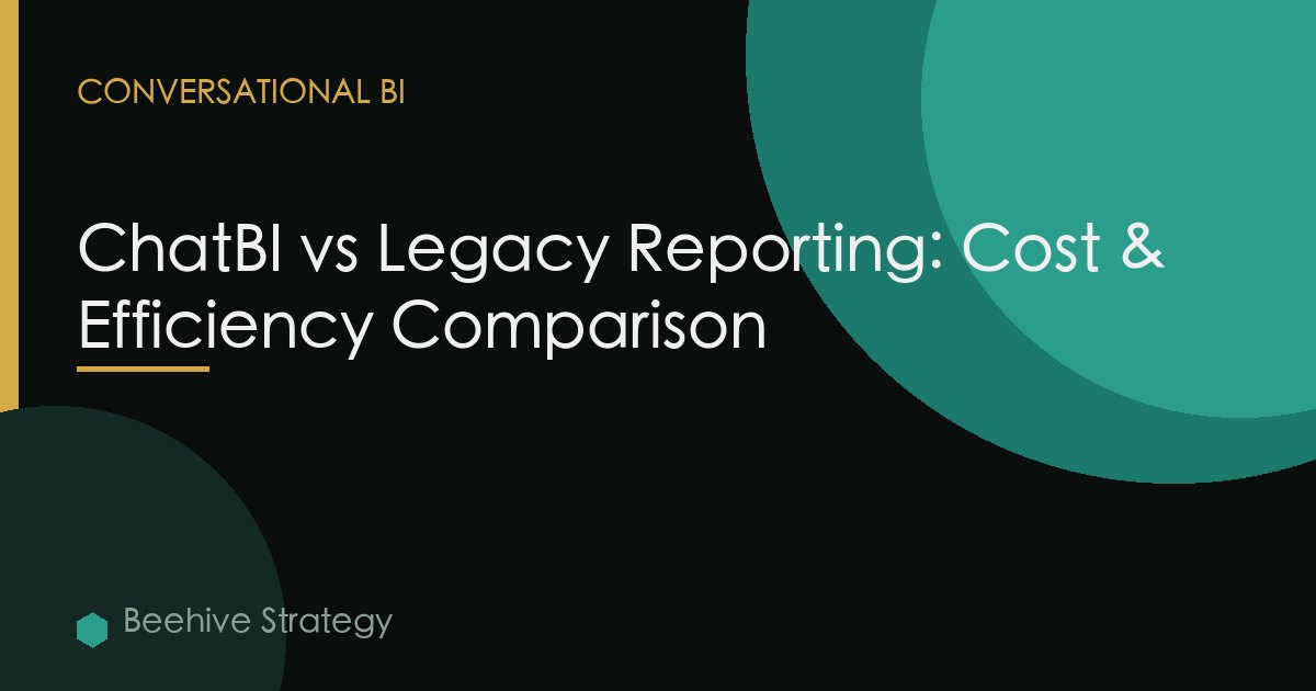 ChatBI vs Legacy Reporting: Cost & Efficiency Comparison
