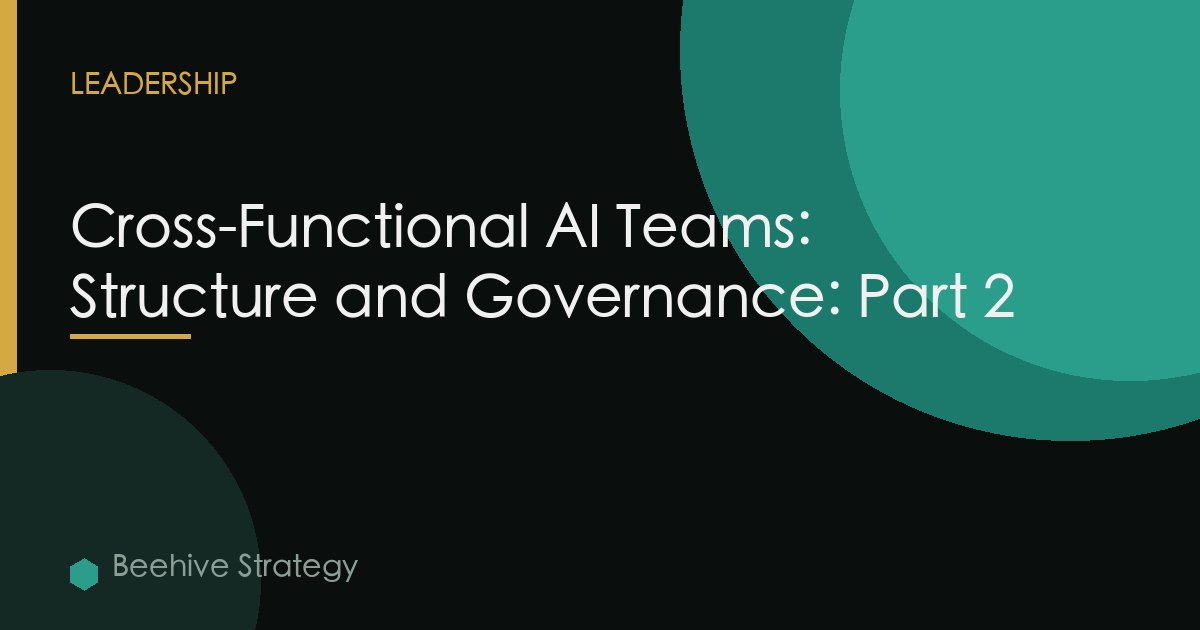 Cross-Functional AI Teams: Structure and Governance: Part 2