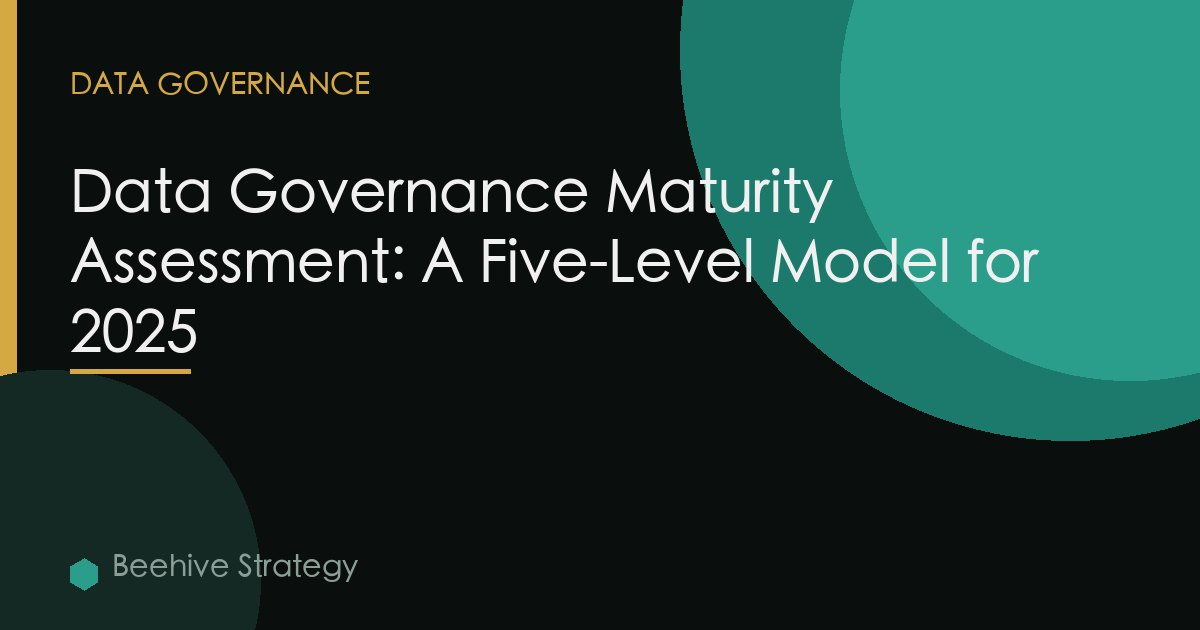 Data Governance Maturity Assessment: A Five-Level Model for 2025