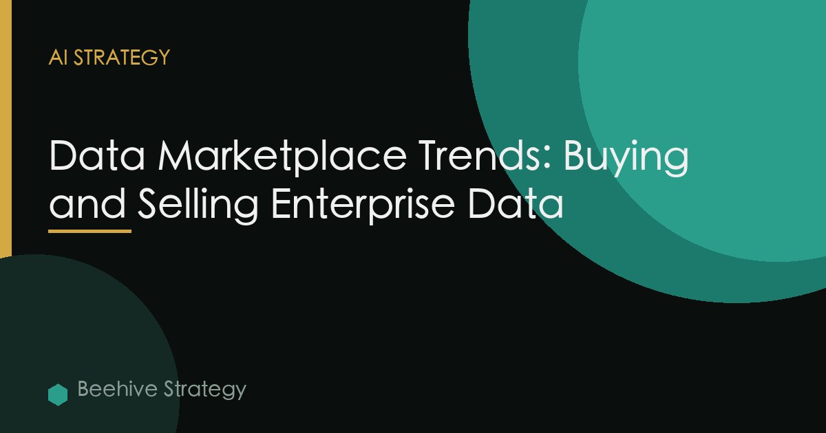 Data Marketplace Trends Enterprise Data