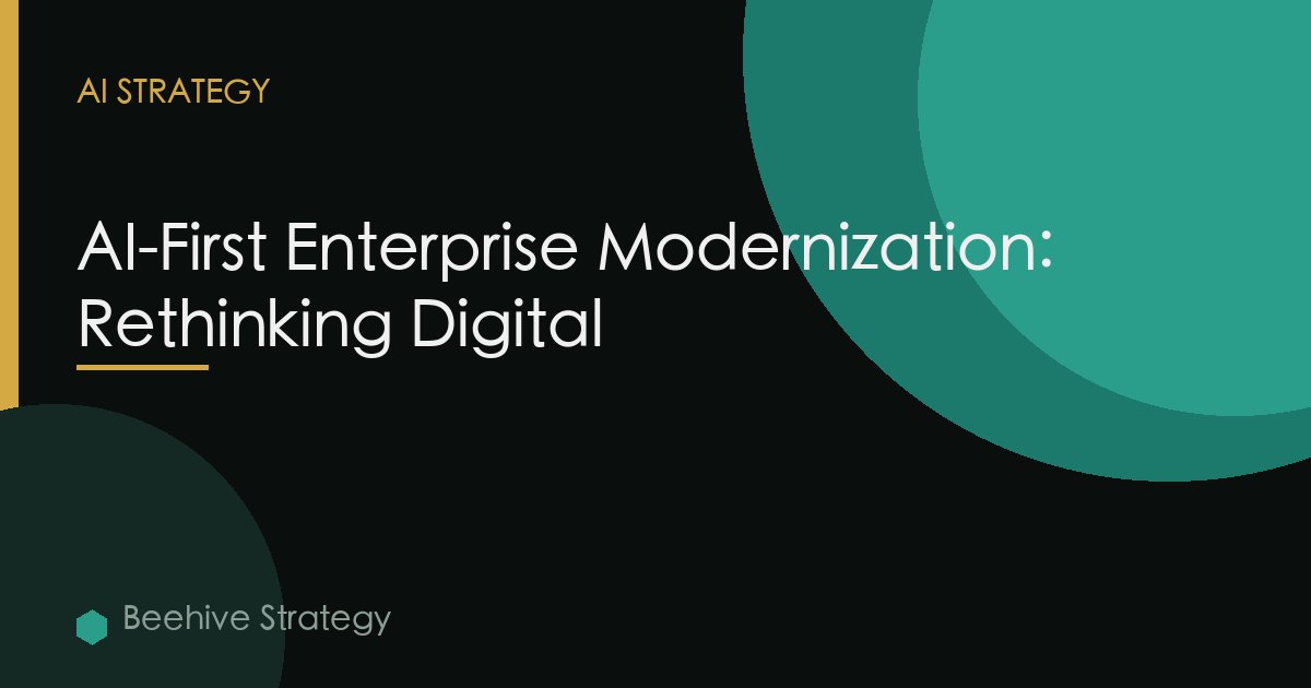 Digital Transformation Ai First Enterprise Modernization