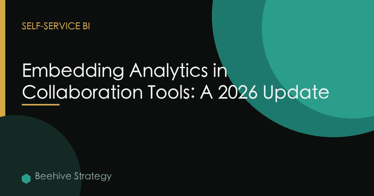 Embedding Analytics in Collaboration Tools: A 2026 Update