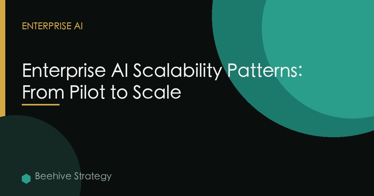 Enterprise AI Scalability Patterns: From Pilot to Scale