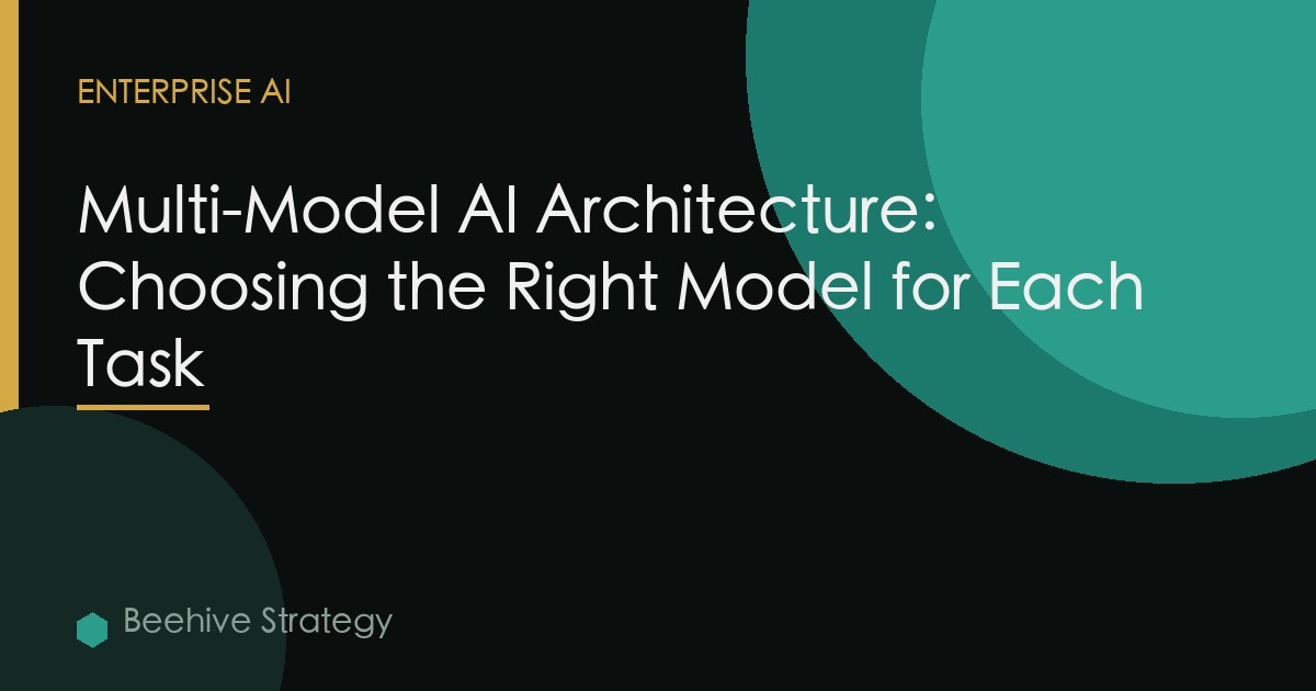 Multi-Model AI Architecture: Choosing the Right Model for Each Task