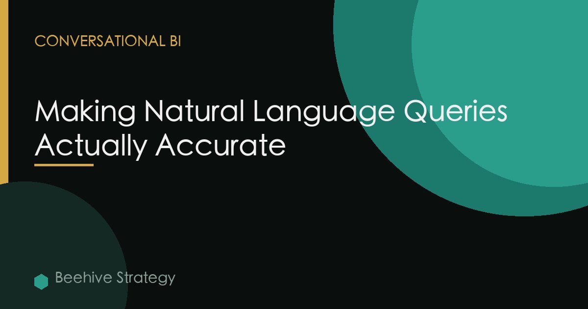 Making Natural Language Queries Actually Accurate