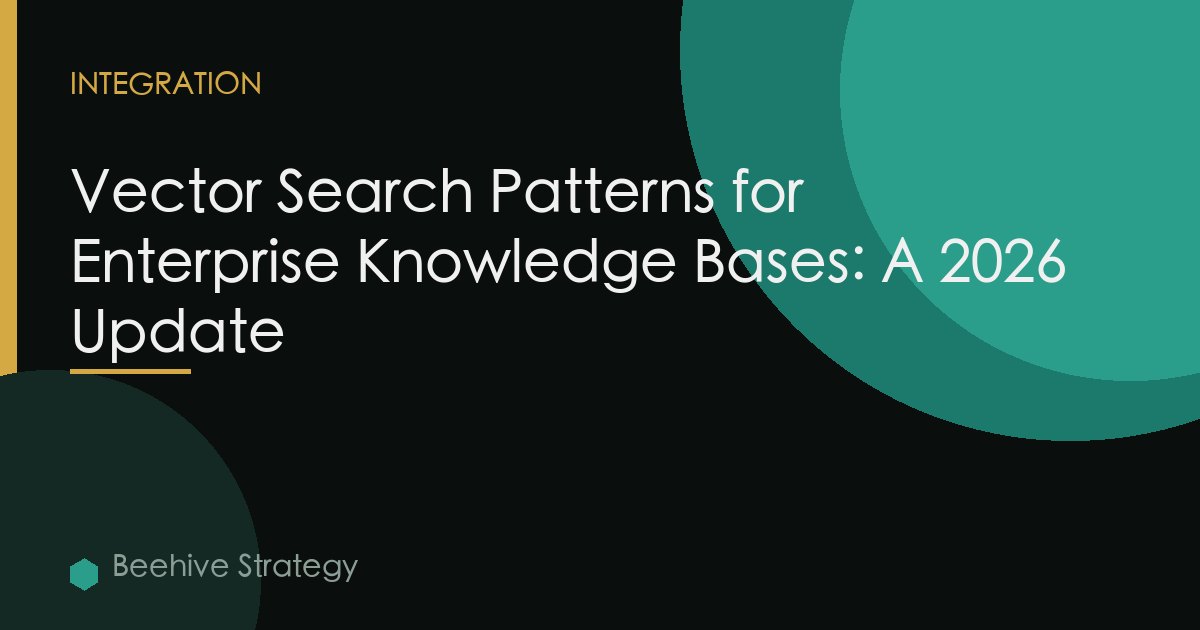 Vector Search Patterns for Enterprise Knowledge Bases: A 2026 Update