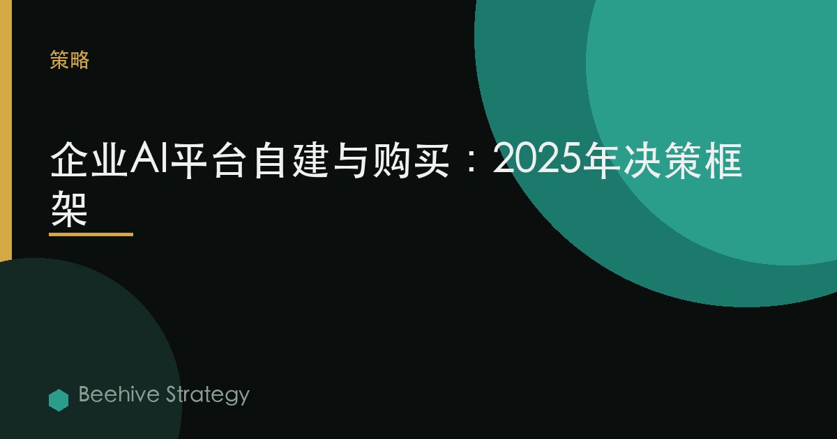 企業AI平臺自建與購買：2025年決策框架 | Beehive