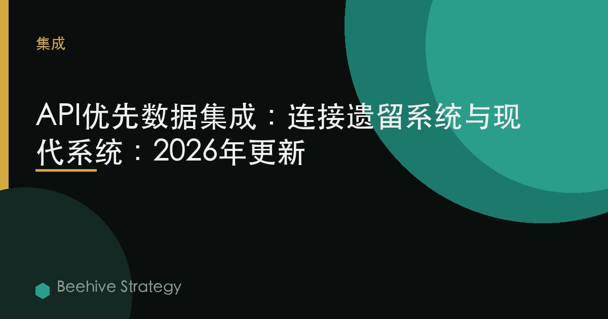 API優先數據集成：連接遺留系統與現代系統：2026年更新